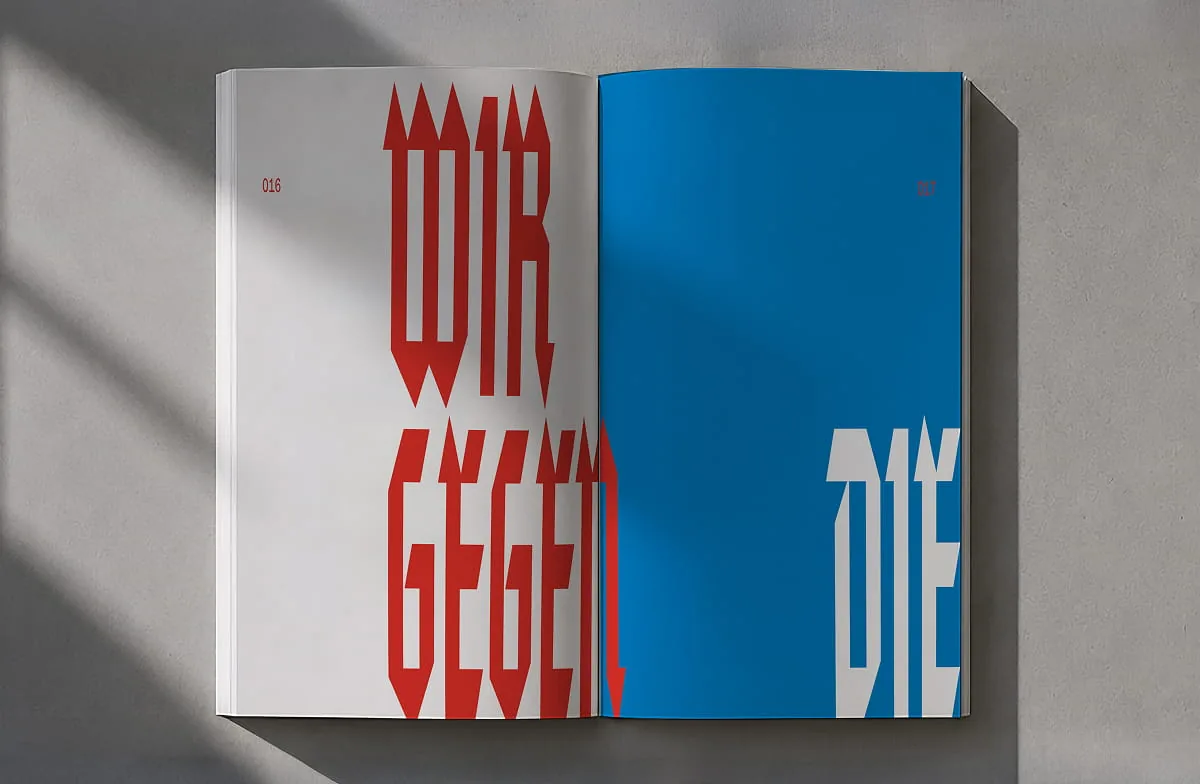 Mockup gedruckte Buchversion