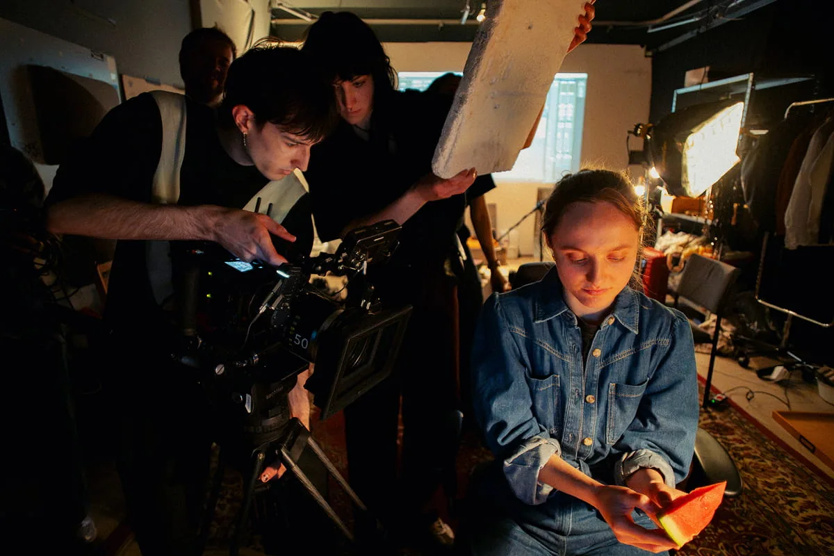 Foto vom filmenden Kameramann