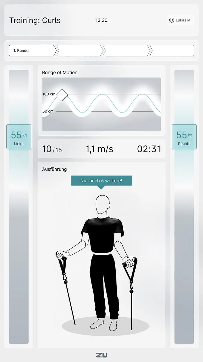 Live Feedback Training Screen