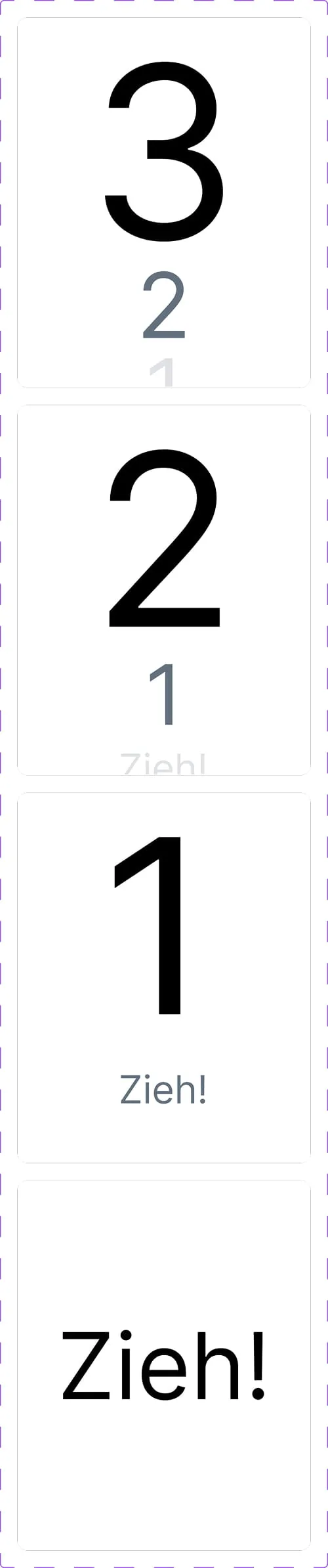 Countdown Component aus Figma