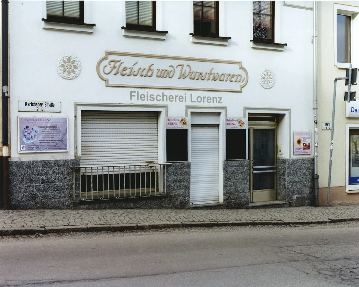 Fotografie Fleisch und Wurstwarenladen, Fleischerei Lorenz