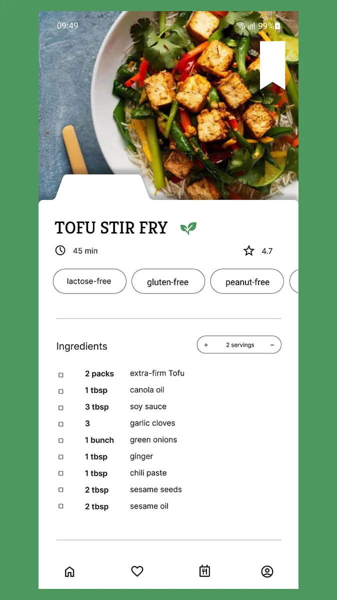 eatable Rezept Detailscreen