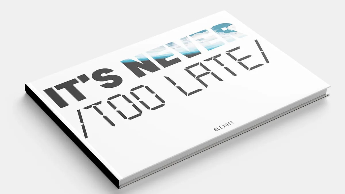 Digital gemalte Illustration der sieben Hauptfiguren des Spiels „It's Never Too Late